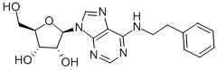 结构式 CAS# 20125-39-7, N6-(2-苯基乙基)腺苷