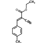 结构式 CAS# 2017-88-1, 乙基(2E)-2-氰基-3-(4-甲基苯基)丙烯酸酯