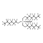 structure of CAS# 201740-73-0, 3-[Tris(3,3,4,4,5,5,6,6,7,7,8,8,8-Tridecafluorooctyl)Stannyl]-1,2-Triazadien-2-Ium-1-Ide;Azidotris<wbr>(3,3,4,4,<wbr>5,5,6,6,7<wbr>,7,8,8,8-<wbr> tridecaf<wbr>luoroocty<wbr>l)stannane;Tris(1H,1H,2H,2H-perfluorooctyl)tin azide;Tris(3,3,4,4,5,5,6,6,7,7,8,8,8-tridecafluorooctyl)tin azide