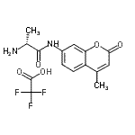 structure of CAS# 201847-52-1, N-(4-Methyl-2-Oxo-2H-Chromen-7-Yl)-D-Alaninamide Trifluoroacetate (1:1);A-4220;D-Alanine 7-amido-4-methylcoumarin, trifluoroacetate salt