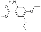 structure of CAS# 20197-71-1, 2-Amino-4,5-Diethoxy-Benzoic Acid Methyl Ester;METHYL 2-AMINO-4,5-DIETHOXYBENZOATE