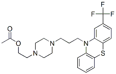 CAS#: 2021-89-8， 2-[4-[3-[2-(Trifluoromethyl)Phenothiazin-10-Yl]Propyl]Piperazin-1-Yl]Ethyl Acetate