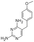 结构式 CAS# 20285-70-5, 2,4-二氨基-5-(4-甲氧基苄基)嘧啶