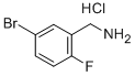 结构式 CAS# 202865-69-8, 5-溴-2-氟苄基胺盐酸盐