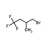 structure of CAS# 203302-90-3, 4-Bromo-1,1,1-Trifluoro-3-Methylbutane;1-Bromo-2-methyl-4,4,4-trifluorobutane;1-Bromo-2-methyl-4,4,4-trifluorobutane 95%;1-Bromo-4,4,4-trifluoro-2-methylbutane