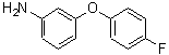 structure of CAS# 203302-94-7, 3-(4-Fluorophenoxy)Aniline;3-(4-FLUORO-PHENOXY)-PHENYLAMINE