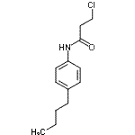 structure of CAS# 20331-18-4, N-(4-Butylphenyl)-3-Chloropropanamide;MFCD02973803;N-(4-butylphenyl)-3-chloropropanamide;propanamide, N-(4-butylphenyl)-3-chloro-