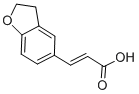 structure of CAS# 203505-84-4, (2E)-3-(2,3-Dihydro-5-Benzofuranyl)-2-Propenoic Acid;(2E)-3-(2,3-Dihydrobenzo[B]Furan-5-Yl)Prop-2-Enoic Acid, (2E)-3-(2,3-Dihydro-1-Benzofuran-5-Yl)Prop-2-Enoic Acid;(E)-3-(2,3-Dihydrobenzo[B]Furan-5-Yl)Acrylic Acid
