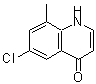 结构式 CAS# 203626-38-4, 6-氯-8-甲基-4(1H)-喹啉酮