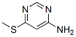 structure of CAS# 2038-32-6, 6-Methylsulfanylpyrimidin-4-Amine;6-(Methylthio)-4-Pyrimidinamine;[6-(Methylthio)Pyrimidin-4-Yl]Amine;Nsc43014