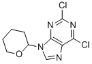structure of CAS# 20419-68-5, 2,6-Dichloro-9-(Tetrahydro-2H-Pyran-2-Yl)-9H-Purine;2,6-Dichloro-9-Tetrahydropyran-2-Yl-Purine;2,6-Dichloro-9-(2-Tetrahydropyranyl)Purine;Nsc112526