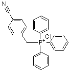 structure of CAS# 20430-33-5, (4-Cyanobenzyl)(Triphenyl)Phosphonium Chloride;(4-Cyanobenzyl)triphenylphosphonium;(4-CYANOBENZYL)TRIPHENYLPHOSPHONIUM CHLORIDE;4-[(triphenylphosphino)methyl]benzenecarbonitrile, chloride