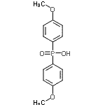 structure of CAS# 20434-05-3, Bis(4-Methoxyphenyl)Phosphinic Acid;BIS PHOSPHINICACID;DI(P-METHOXYPHENYL)PHOSPHINIC ACID;274607_ALDRICH
