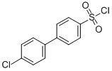 structure of CAS# 20443-74-7, 4'-Chloro-[1,1'-Biphenyl]-4-Sulfonylchloride;Mo 07005;4'-Chlorobiphenyl-4-Sulfonyl Chloride;4Pns-Q02-0