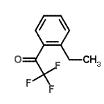 structure of CAS# 204439-99-6, 1-(2-Ethylphenyl)-2,2,2-Trifluoroethanone;2'-Ethyl-2,2,2-trifluoroacetophenone