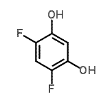 structure of CAS# 205758-43-6, 4,6-Difluoro-1,3-Benzenediol;1,3-Benzenediol,4,6-difluoro-;2,4-Difluoro-5-hydroxyaniline;4,6-difluorobenzene-1,3-diol