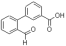 structure of CAS# 205871-52-9, 2'-Formyl-[1,1'-Biphenyl]-3-carboxylic Acid;2'-FORMYL[1,1'-BIPHENYL]-3-CARBOXYLIC ACID;2'-FORMYL-BIPHENYL-3-CARBOXYLIC ACID;3-(2-Formylphenyl)Benzoic Acid