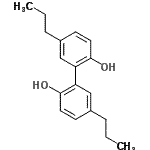 structure of CAS# 20601-85-8, 5,5'-Dipropyl-2,2'-Biphenyldiol;