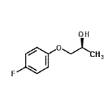 structure of CAS# 206125-75-9, (2S)-1-(4-Fluorophenoxy)-2-Propanol;(S)-(+)-1-(4-Fluorophenoxy)-2-propanol;537098_ALDRICH