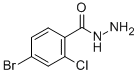 structure of CAS# 206559-39-9, 4-Bromo-2-Chloro-Benzoic Acid Hydrazide;4-BROMO-2-CHLOROBENZHYDRAZIDE