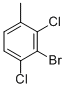structure of CAS# 206559-41-3, 2-Bromo-1,3-Dichloro-4-Methyl-Benzene;2-Bromo-1,3-Dichloro-4-Methylbenzene;3-BROMO-2,4-DICHLOROTOLUENE