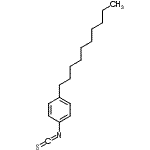 structure of CAS# 206559-54-8, 1-Decyl-4-Isothiocyanatobenzene;1-Decyl-4-isothiocyanatobenzene #;4-Decylphenyl isothiocyanate;4-DECYLPHENYLISOTHIOCYANATE