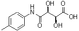 structure of CAS# 206761-78-6, (2S,3S)-2,3-Dihydroxy-4-[(4-Methylphenyl)Amino]-4-Oxobutanoic Acid;(-)-4'-Methyltartranilic acid;(-)-4-METHYLTARTRANILICACID;(2S,3S)-2<wbr>,3-dihydr<wbr>oxy-3-[N-<wbr>(4-methyl<wbr>phenyl)ca<wbr>rbamoyl]p<wbr>ropanoic <wbr>acid