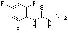 structure of CAS# 206761-92-4, N-(2,4,6-Trifluorophenyl)Hydrazinecarbothioamide;4-(2,4,6-Trifluorophenyl)-3-thiosemicarbazide;4-(2,4,6-Trifluorophenyl)-3-thiosemicarbazide 97%;HYDRAZINECARBOTHIOAMIDE,N-(2,4,6-TRIFLUOROPHENYL)-
