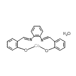 structure of CAS# 207124-69-4, [2,2'-{1,2-Phenylenebis[Nitrilo(E)Methylylidene]}Diphenolato-kappao(2-)]Cobalt Hydrate (1:1);N,N′-Bis(<wbr>salicylid<wbr>ene)-1,2-<wbr>phenylene<wbr>diaminoco<wbr>balt(II) <wbr>monohydra<wbr>te;N,N'-Bis(<wbr>salicylid<wbr>ene)-1,2-<wbr>phenylene<wbr>diaminoco<wbr>balt(II) <wbr>monohydra<wbr>te;345652_ALDRICH