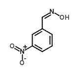 structure of CAS# 20747-39-1, (Z)-N-Hydroxy-1-(3-Nitrophenyl)Methanimine;(Z)-3-Nitrobenzaldehyde oxime;3-nitrobenzaldehyde oxime;3-Nitrobenzaldehyde oxime, cis