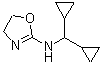 structure of CAS# 207572-68-7, N-(Dicyclopropylmethyl)-4,5-Dihydro-1,3-Oxazol-2-Amine;(dicyclop<wbr>ropylmeth<wbr>yl)(4,5-d<wbr>ihydro-2-<wbr>oxazolyl)<wbr>ammonium <wbr>dihydroge<wbr>n phospha<wbr>te;(dicyclopropylmethyl)-1,3-oxazolin-2-ylamine;2-((Dicyclopropylmethyl)amino)-2-oxazoline