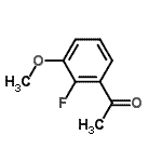 结构式 CAS# 208777-19-9, 1-(2-氟-3-甲氧基苯基)乙酮