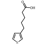 structure of CAS# 20906-04-1, 5-(3-Thienyl)Pentanoic Acid;5-(3-Thienyl)pentanoic acid