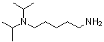 structure of CAS# 209803-40-7, N,N-Diisopropyl-1,5-Pentanediamine;(5-aminopentyl)bis(methylethyl)amine;5-(Diisopropylamino)amylamine;5-(Diisopropylamino)pentylamine