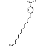 structure of CAS# 21021-55-6, 4-Dodecylbenzoic Acid;4-dodecylbenzoic acid;p-(n-Dodecyl)benzoic acid;NSC46575