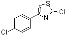 structure of CAS# 2103-96-0, 2-Chloro-4-(4-Chlorophenyl)-1,3-Thiazole;2-Chloro-4-(4-chlorophenyl)thiazole;4-(4-Chlorophenyl)-2-chlorothiazole