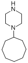 structure of CAS# 21043-43-6, 1-Cyclooctyl-Piperazine;1-(Cyclooctyl)Piperazine 97%;1-CYCLOOCTYLPIPERAZINE;Cyclooctylpiperazine