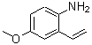 structure of CAS# 210536-47-3, 4-Methoxy-2-Vinylaniline;4-methoxy-2-vinylaniline;4-Methoxy-2-vinylbenzenamine
