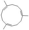 structure of CAS# 21064-19-7, Trimethyl-1,5,9-Cyclododecatriene;1,5,9-Trimethylcyclododeca-1,5,9-Triene;1,5,9-Cyclododecatriene, 1,5,9-Trimethyl-;1,5,9-Trimethyl-1,5,9-Cyclododecatriene