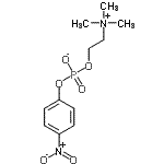 结构式 CAS# 21064-69-7, 4-硝基苯基2-(三甲基铵基)乙基磷酸酯