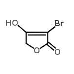 structure of CAS# 21151-51-9, 3-Bromo-4-Hydroxy-2(5H)-Furanone;3-Bromo-4-hydroxy-5H-furan-2-one