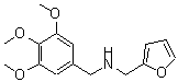 structure of CAS# 212392-89-7, 1-(2-Furyl)-N-(3,4,5-Trimethoxybenzyl)Methanamine;(2-furylmethyl)(3,4,5-trimethoxybenzyl)amine;(2-furylmethyl)[(3,4,5-trimethoxyphenyl)methyl]amine;1-(furan-2-yl)-N-(3,4,5-trimethoxybenzyl)methanamine
