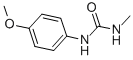 structure of CAS# 21260-49-1, 1-(4-Methoxyphenyl)-3-Methylurea;1-(4-Methoxyphenyl)-3-Methyl-Urea;Nsc164444