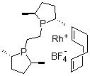 结构式 CAS# 213343-65-8, (-)-1,2-二((2S,5S)-2,5-二甲基磷杂环戊烷基)乙烷(环辛二烯)铑(I)四氟硼酸盐