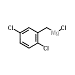 structure of CAS# 213627-19-1, Chloro(2,5-Dichlorobenzyl)Magnesium;2,5-Dichlorobenzylmagnesium chloride;2,5-Dichlorobenzylmagnesium chloride 0.25 M in Diethyl Ether