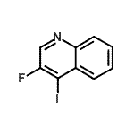 structure of CAS# 213772-63-5, 3-Fluoro-4-Iodoquinoline;3-FLUORO-4-IODO-QUINOLINE;QUINOLINE,3-FLUORO-4-IODO-