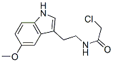 structure of CAS# 21424-91-9, N-[2-(5-Methoxy-1H-Indole-3-Yl)Ethyl]-2-Chloroacetamide;2-Chloro-N-[2-(5-Methoxy-1H-Indol-3-Yl)Ethyl]Ethanamide;Zero/004942;2-Chloro-N-[2-(5-Methoxy-3-Indolyl)Ethyl]Acetamide