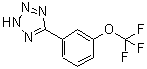 结构式 CAS# 216144-09-1, 5-[3-(三氟甲氧基)苯基]-2H-四唑