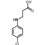 结构式 CAS# 21617-19-6, N-(4-氯苯基)-beta-丙氨酸
