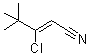 结构式 CAS# 216574-58-2, (2Z)-3-氯-4,4-二甲基-2-戊烯腈